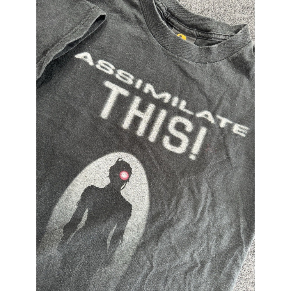 Vintage Star Trek Experience Assimilate This T Shirt USA Made Small Borg